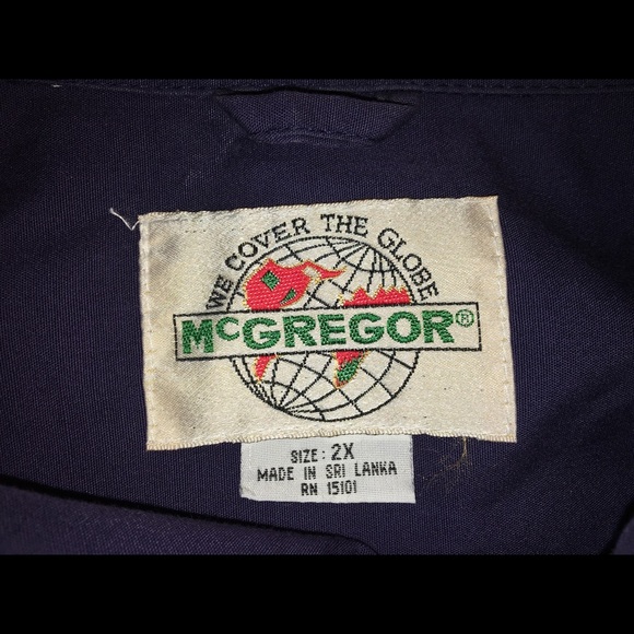 Mcgregor Authentic Vintage Purple Coat XXL - Picture 2 of 3